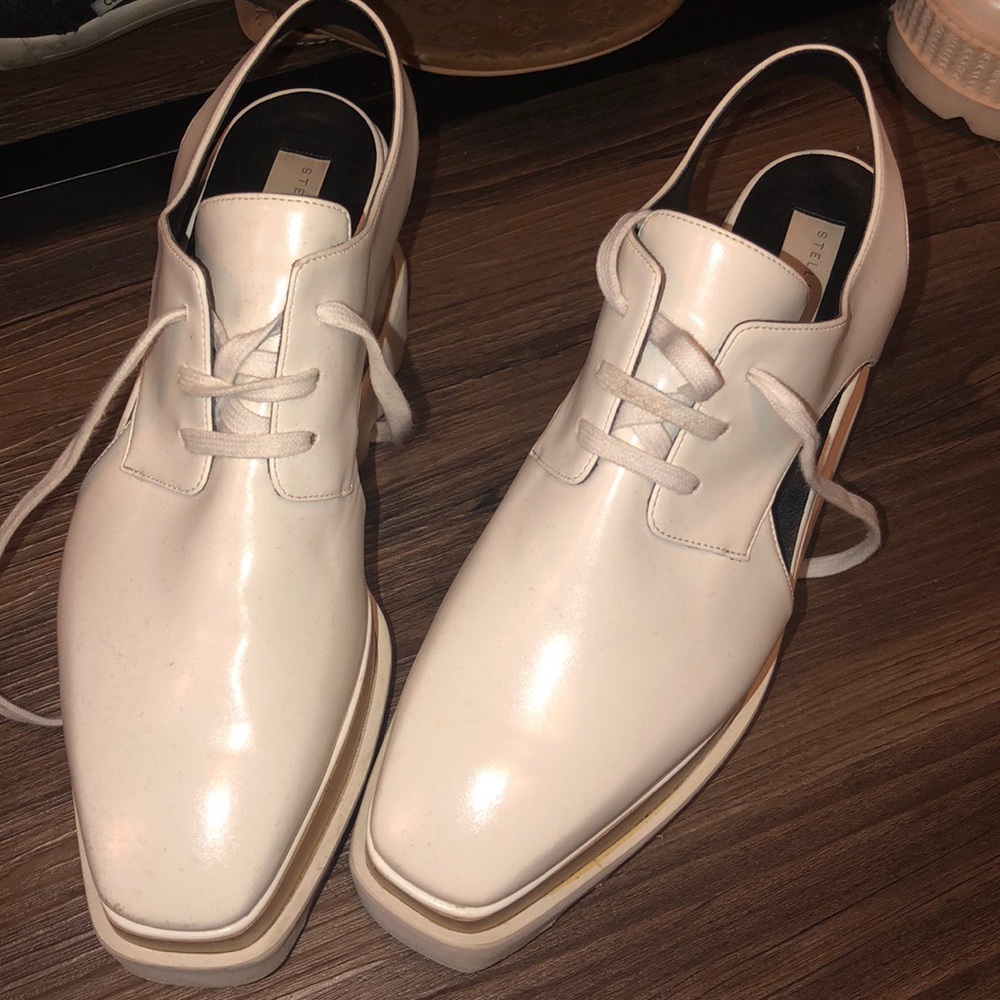 Stella McCartney White Vegan Leather Platform